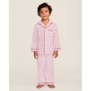Petite Plume Kid's Twill Pajama Set in Antique Red Ticking
12 (Unisex)